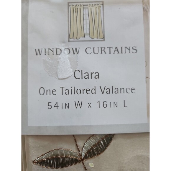 CHF Industries 2 Pair Clara 54"W x 16"L Tailored Valences - Picture 7 of 7